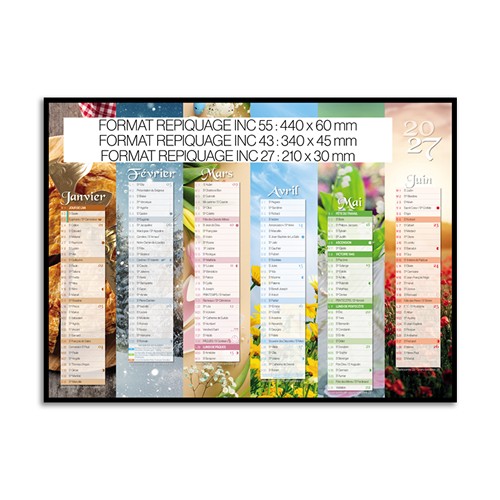 CALENDRIER BANCAIRE THEMATIQUE MOIS APRES MOIS_INC 43_2027